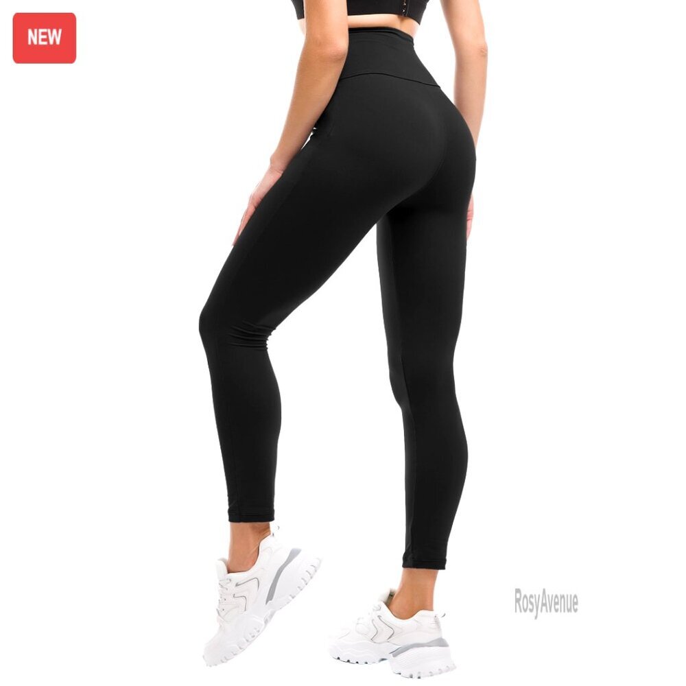 High Waisted Yoga Leggings, Non-See Through, Stretchy Polyester Blend